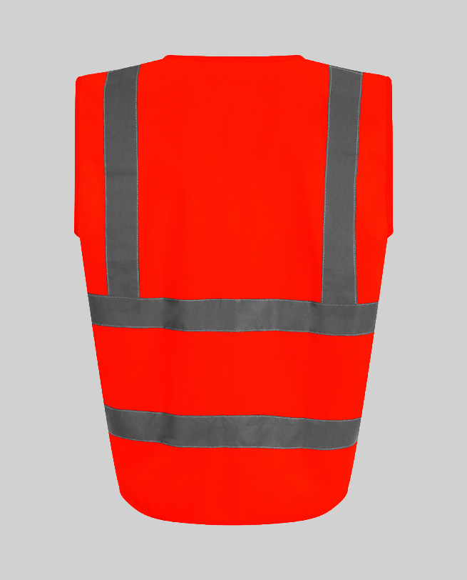 High Visibility Safety Waistcoat Alternate View